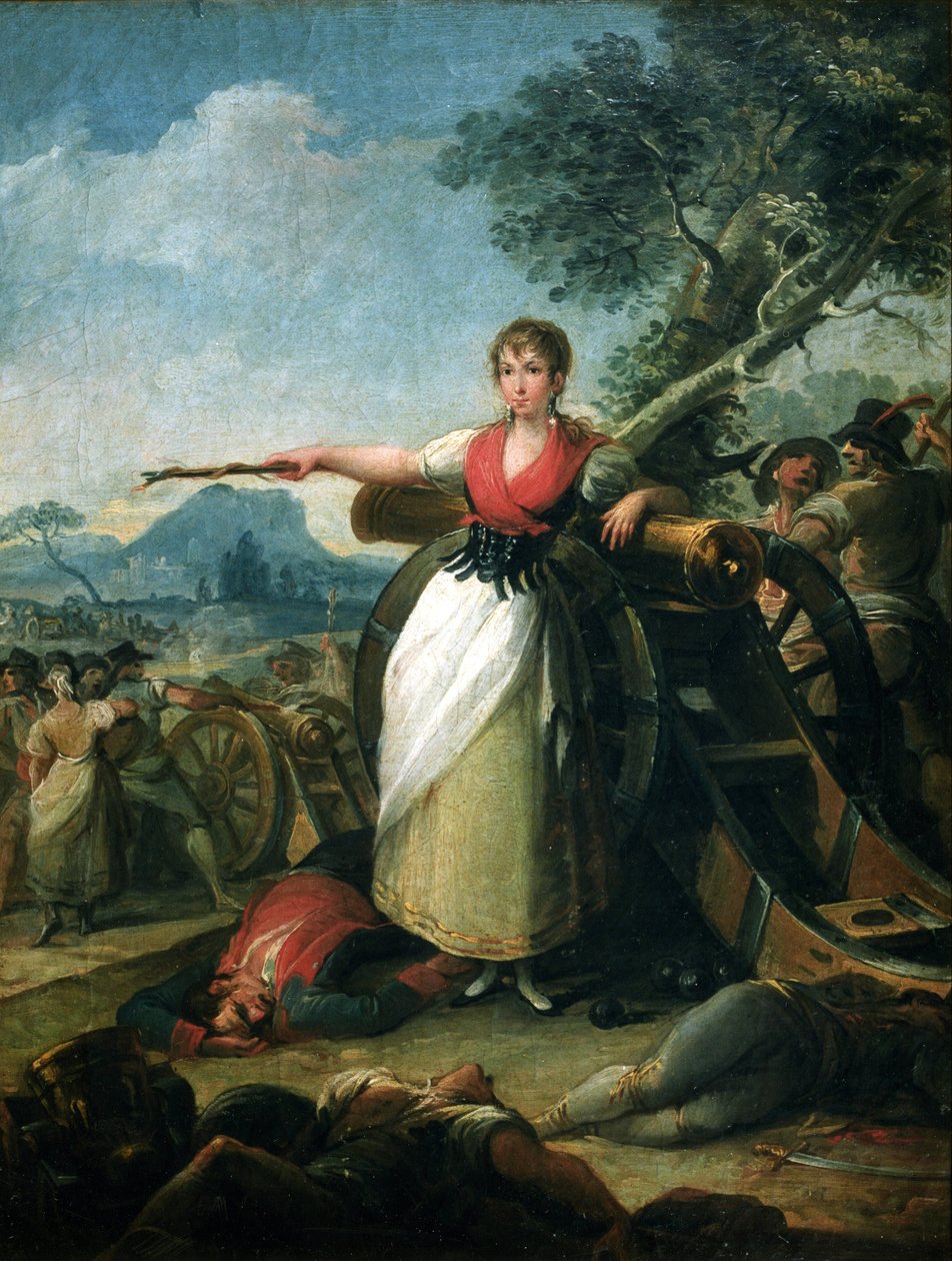 hiszpański: Agustina de Aragón Agustina de Aragón autorstwa Juan Gálvez