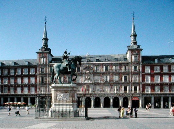 Widok na Plaza Mayor, ok. 1619 (zdjęcie) autorstwa Juan Gomez de Mora