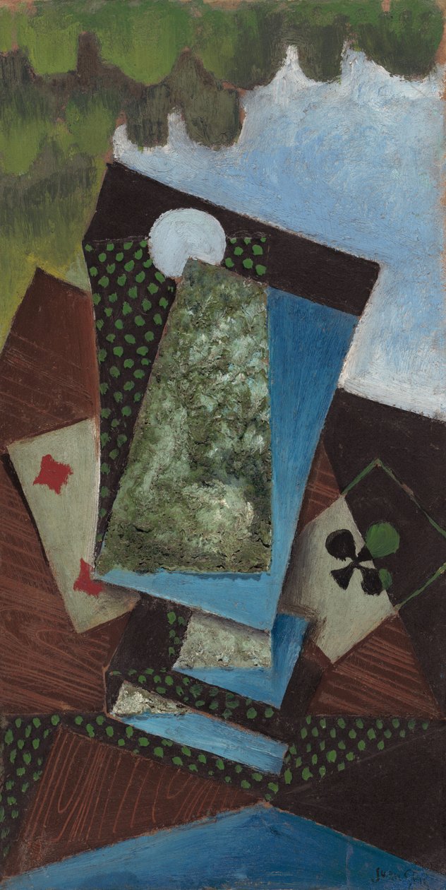 As trefl i czwórka karo, 1915. autorstwa Juan Gris