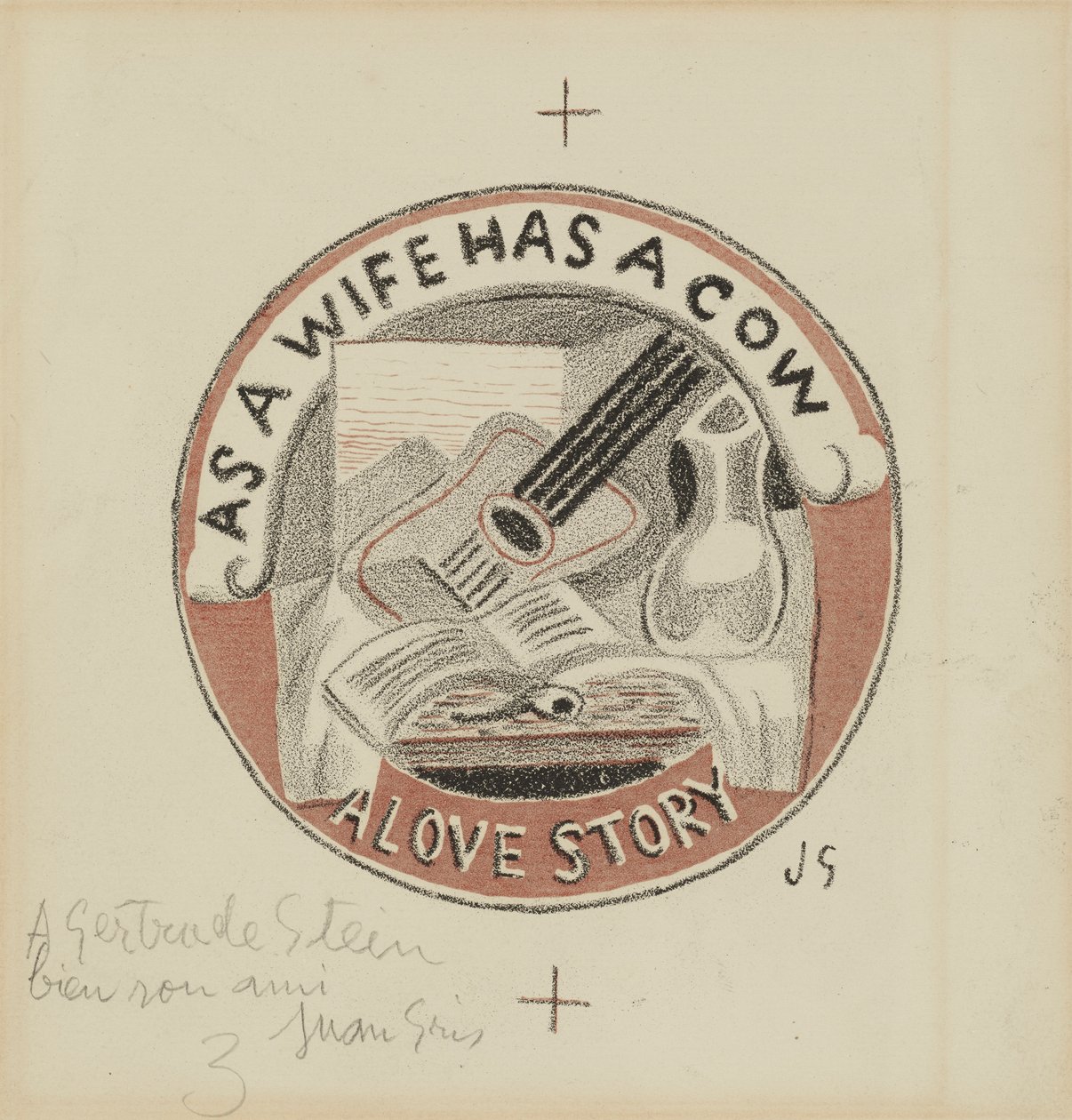 Jak żona ma krowę; Historia miłosna autorstwa Juan Gris