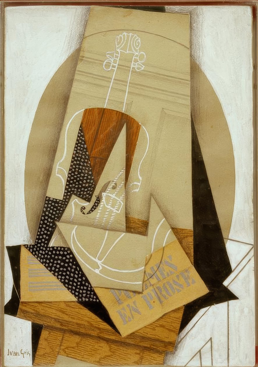 skład skrzypiec autorstwa Juan Gris