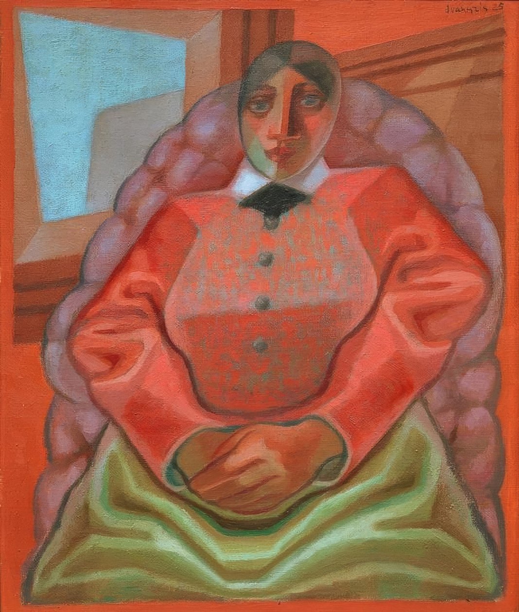 Kobieta w fotelu autorstwa Juan Gris