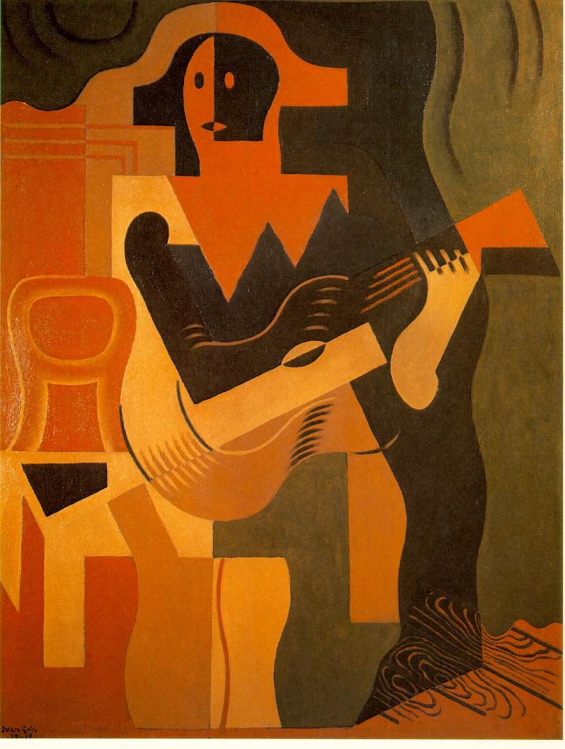 Arlekin z gitarą autorstwa Juan Gris