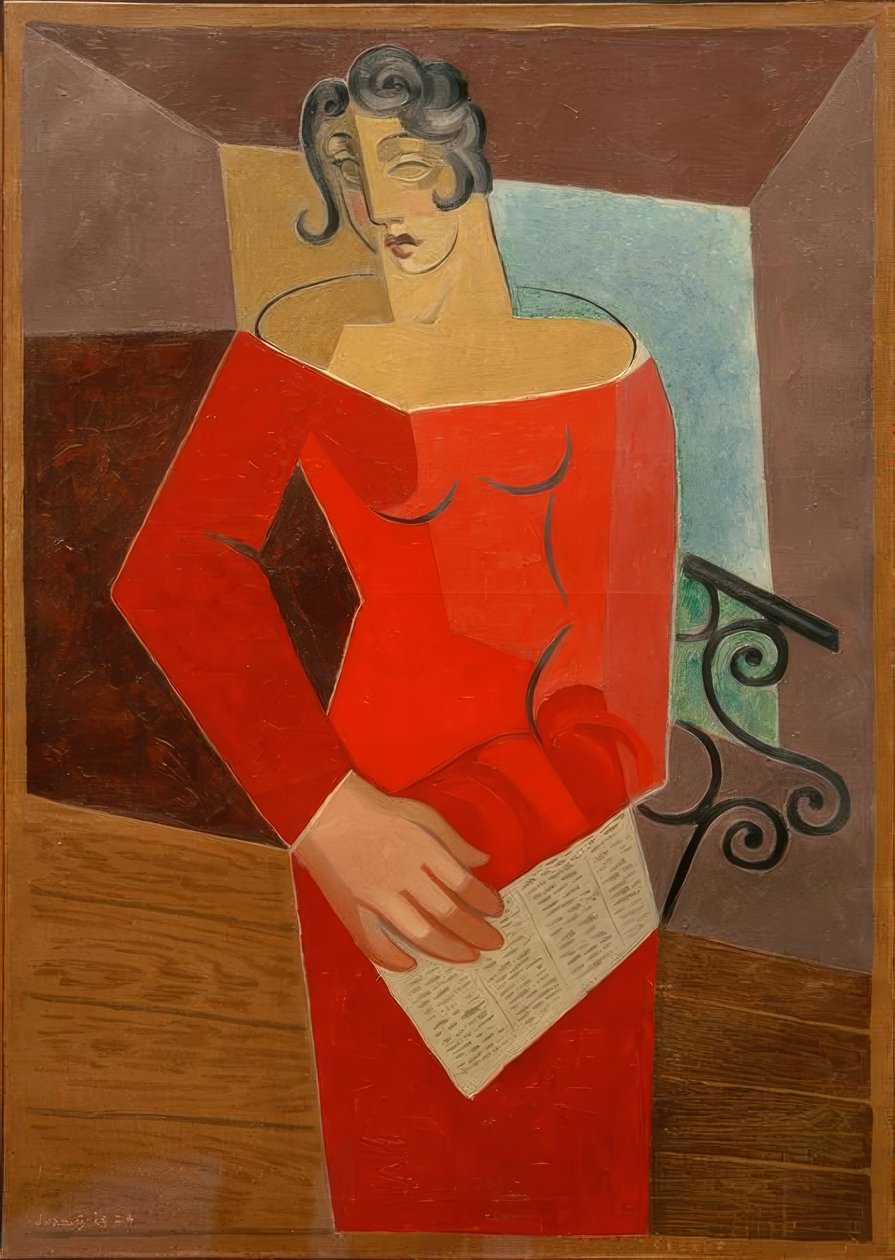 Piosenkarka autorstwa Juan Gris