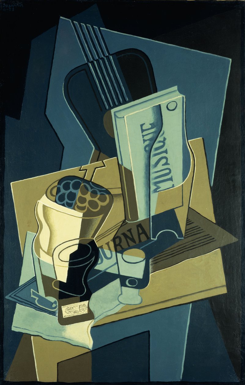 Książka muzyczna; Notatnik muzyczny, 1922 autorstwa Juan Gris