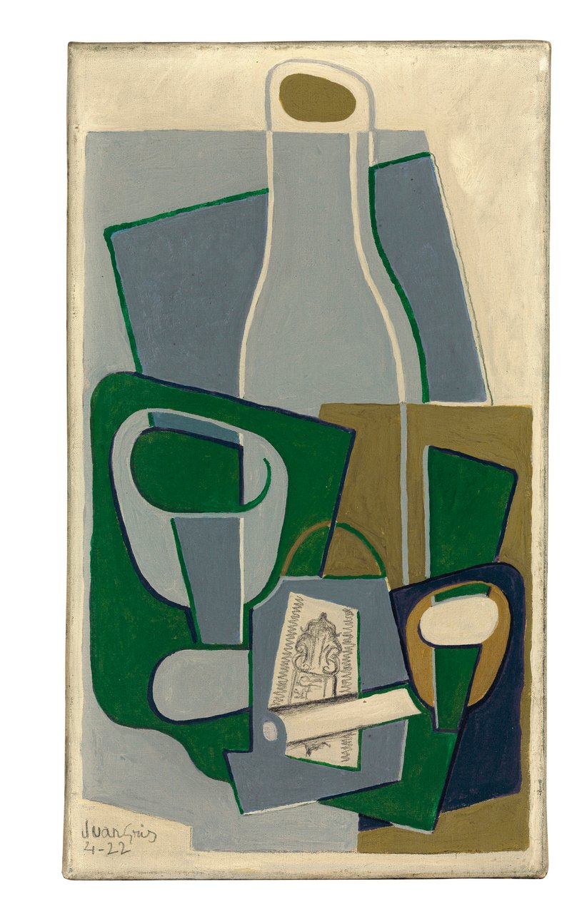 Fajka i paczka tytoniu, 1922 autorstwa Juan Gris