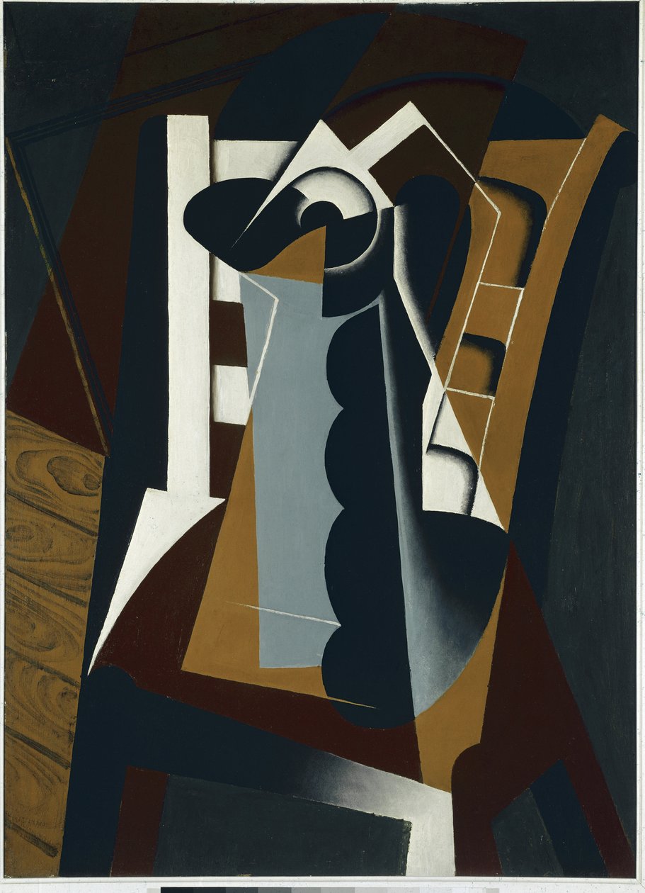 Martwa natura na krześle - olej na drewnie autorstwa Juan Gris
