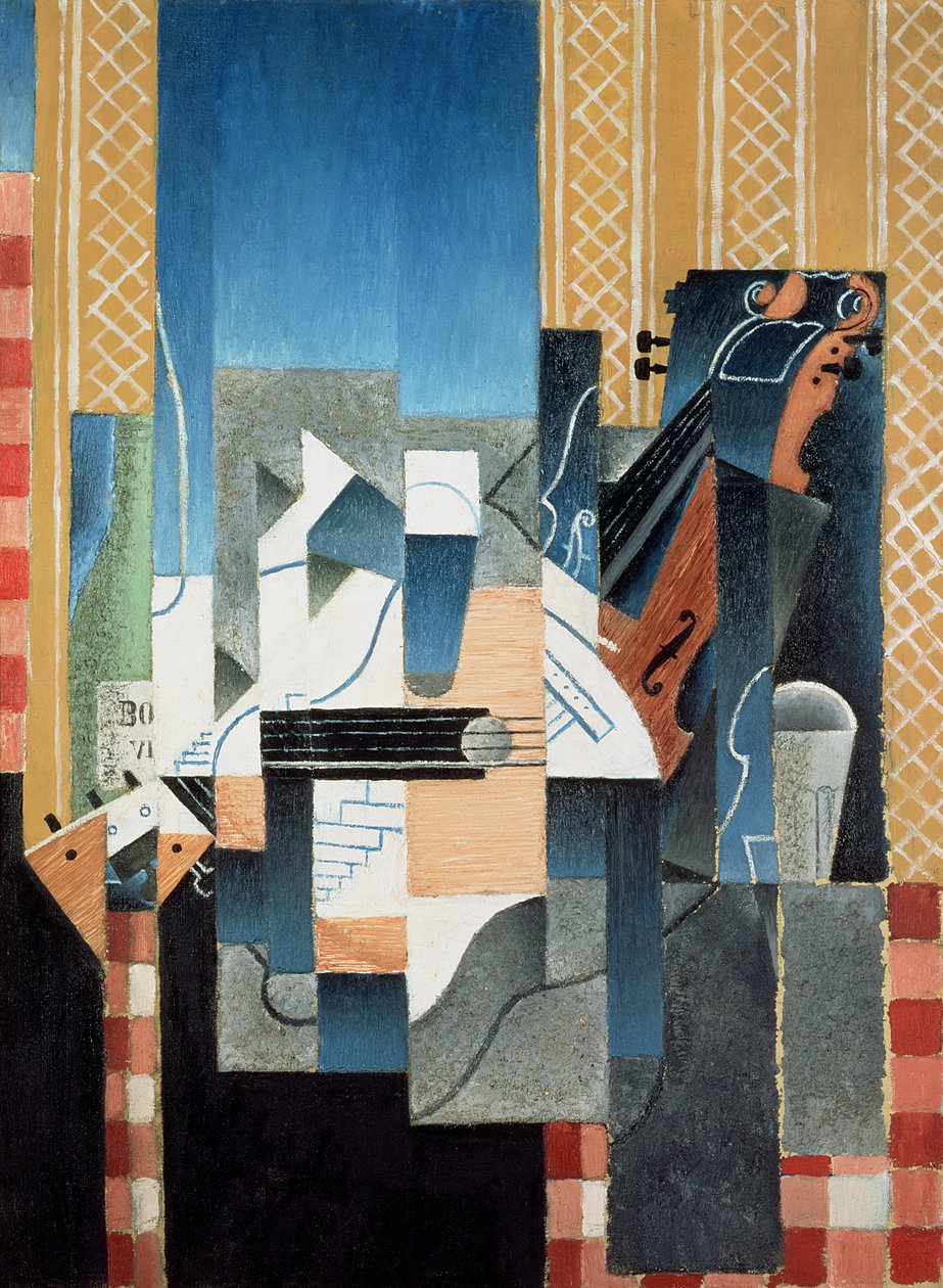 Martwa natura ze skrzypcami i gitarą autorstwa Juan Gris