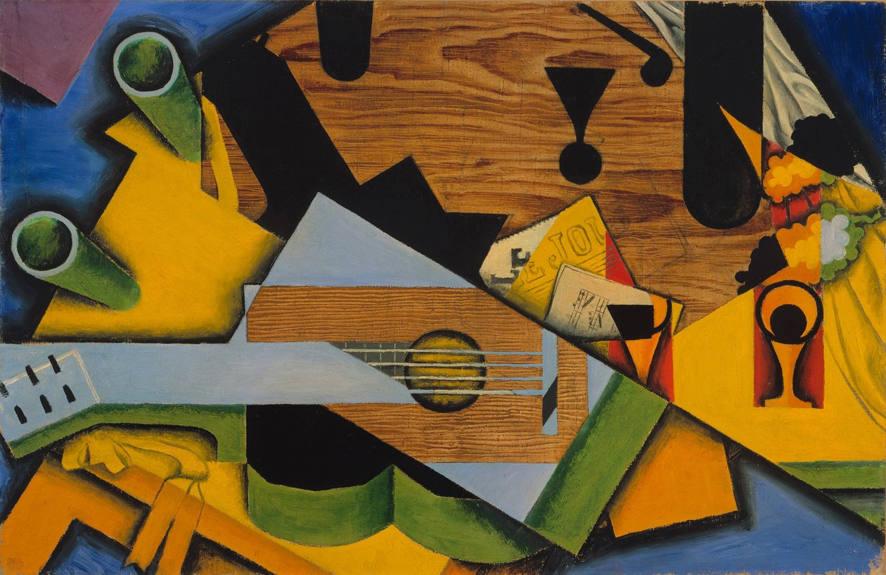 Martwa natura z gitarą autorstwa Juan Gris