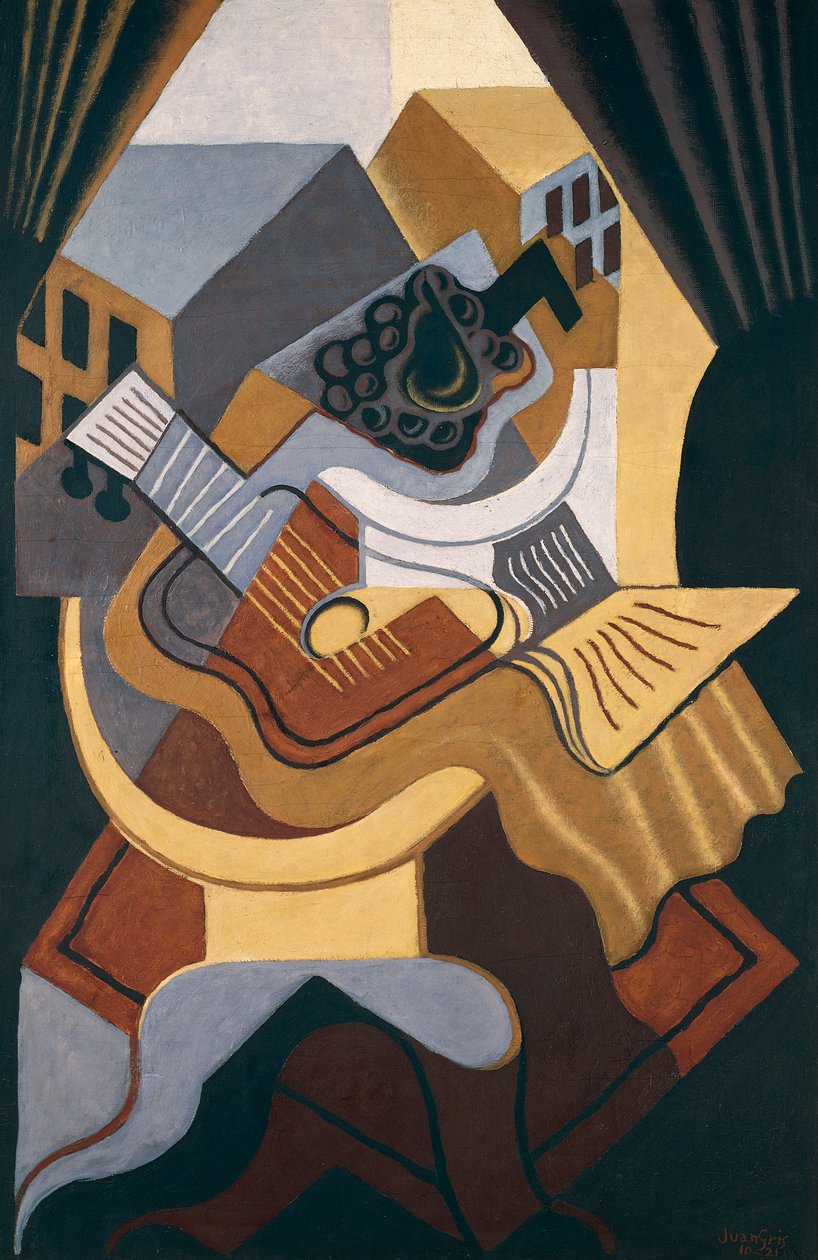Stolik przed oknem autorstwa Juan Gris