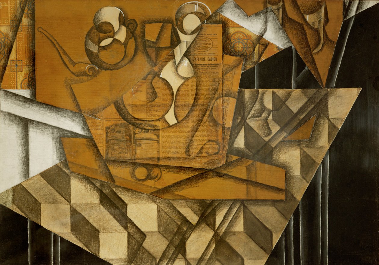 Teetassen (olej na płótnie) autorstwa Juan Gris