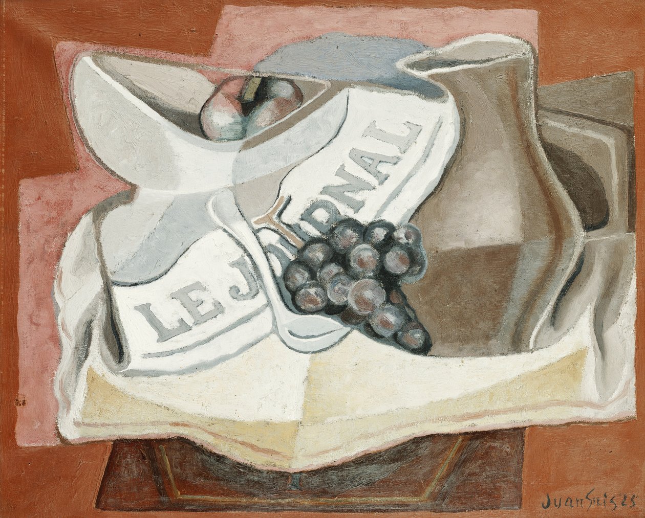 Kiść winogron; Kiść winogron, 1925 autorstwa Juan Gris