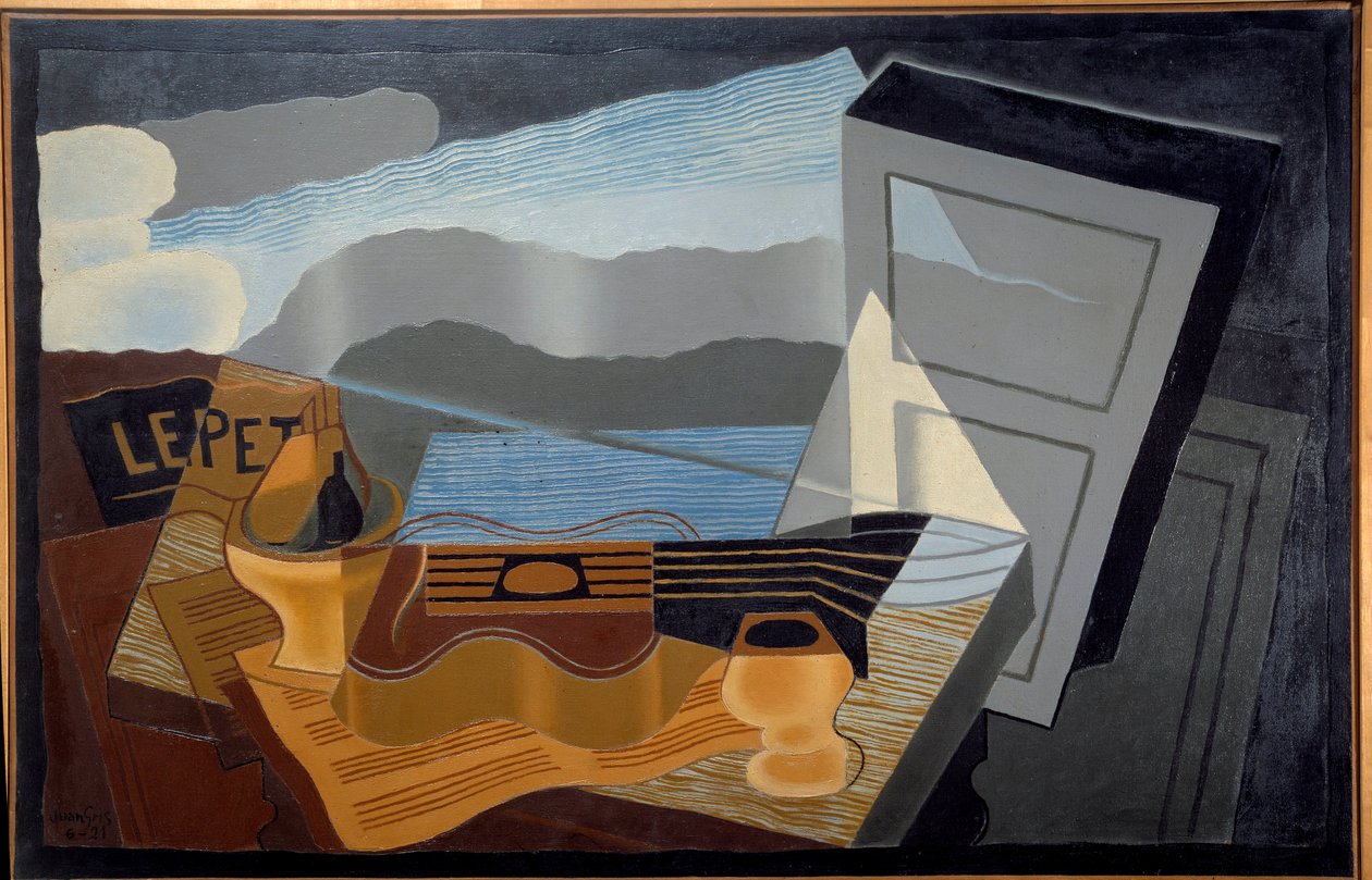 Widok na zatokę. Obraz Juana Grisa (1887-1927) Ec. Esp. autorstwa Juan Gris