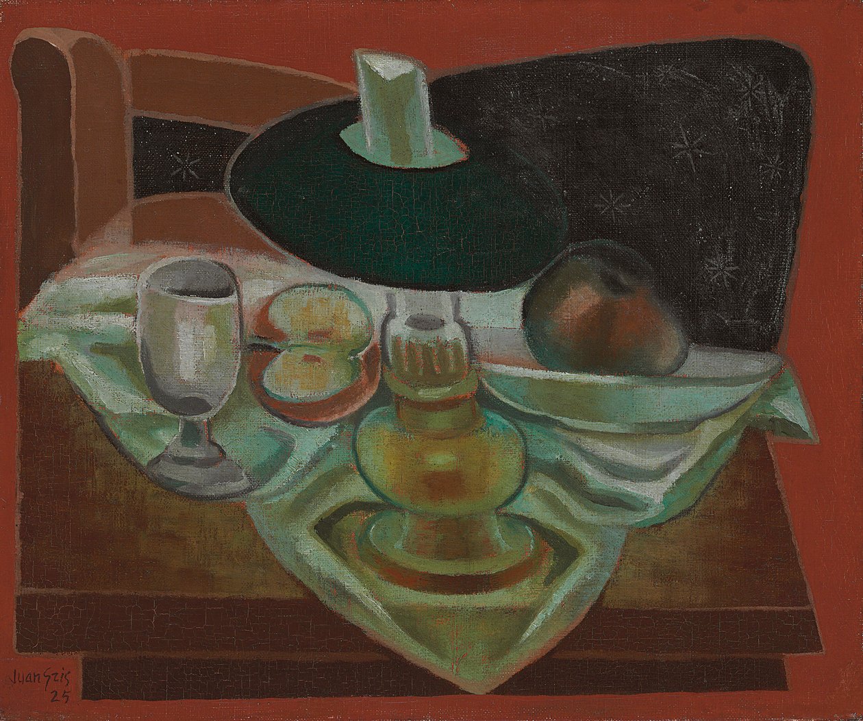 Pod lampą; Pod lampą, 1925 autorstwa Juan Gris