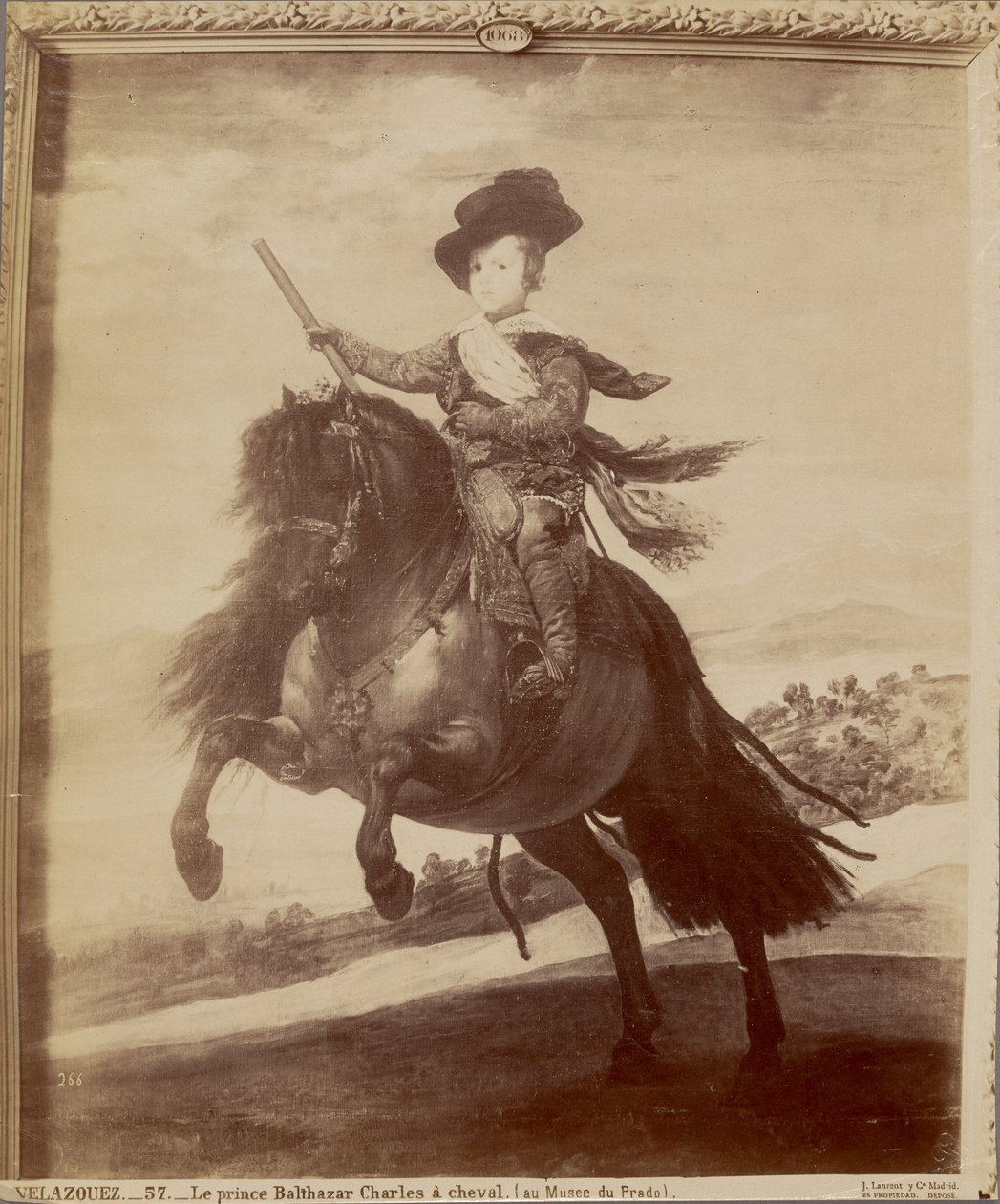 Velazquez. Książę Baltazar Karol na koniu (w Muzeum Prado) autorstwa Juan Laurent