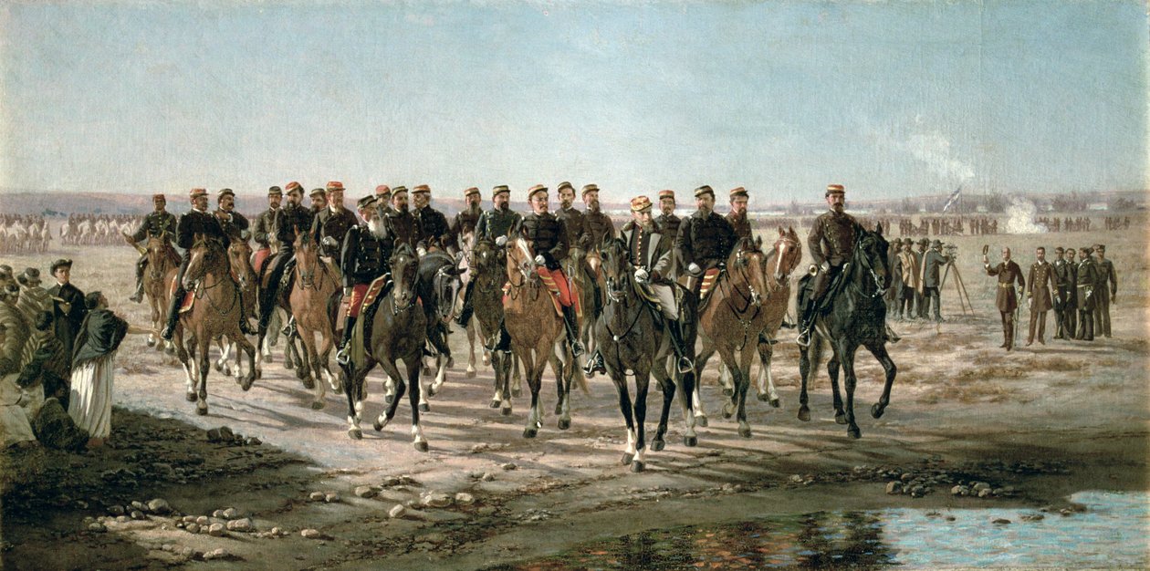 Wizyta na rzece Negro generała Julio Argentino Roca (1843-1914) i jego armii (olej na płótnie) autorstwa Juan Manuel Blanes