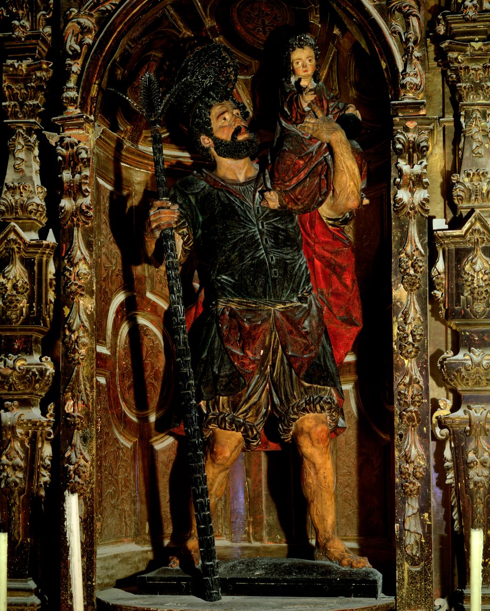 Św. Krzysztof, 1597 (drewno polichromowane) autorstwa Juan Martinez Montanes