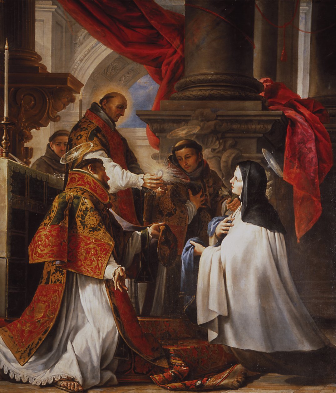 Komunia św. Teresy, 1670 autorstwa Juan Martín Cabezalero