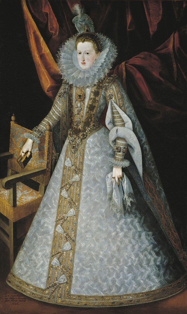 Małgorzata Austriacka Styria Arcyksiężna Austrii, a następnie królowa małżonka Hiszpanii - Portret Małgorzaty Austrii (1584-1611) autorstwa Pantoja de la Cruz, Juan (1553-1608) autorstwa Juan Pantoja de la Cruz