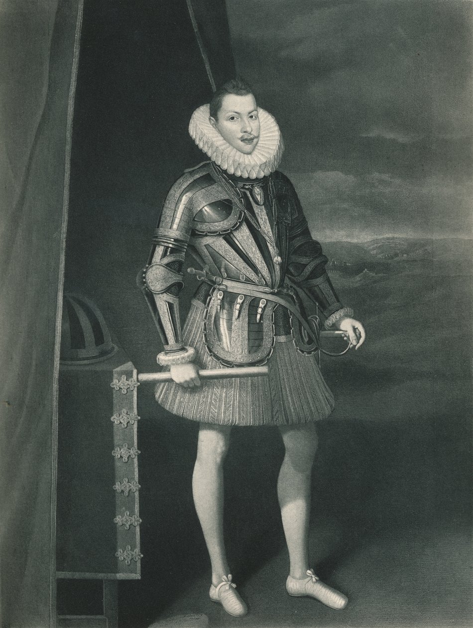 Filip III w zbroi, 1605, 1904 autorstwa Juan Pantoja de la Cruz