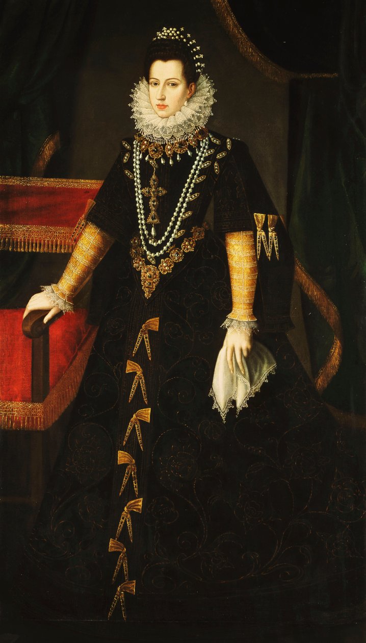 Portret infantki Isabel Clara Eugenia z Bourbon autorstwa Juan Pantoja de la Cruz