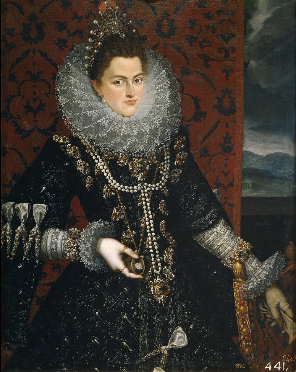 Infantka Isabella Clara Eugenia 1566-1633, 1598-1599 autorstwa Juan Pantoja de la Cruz