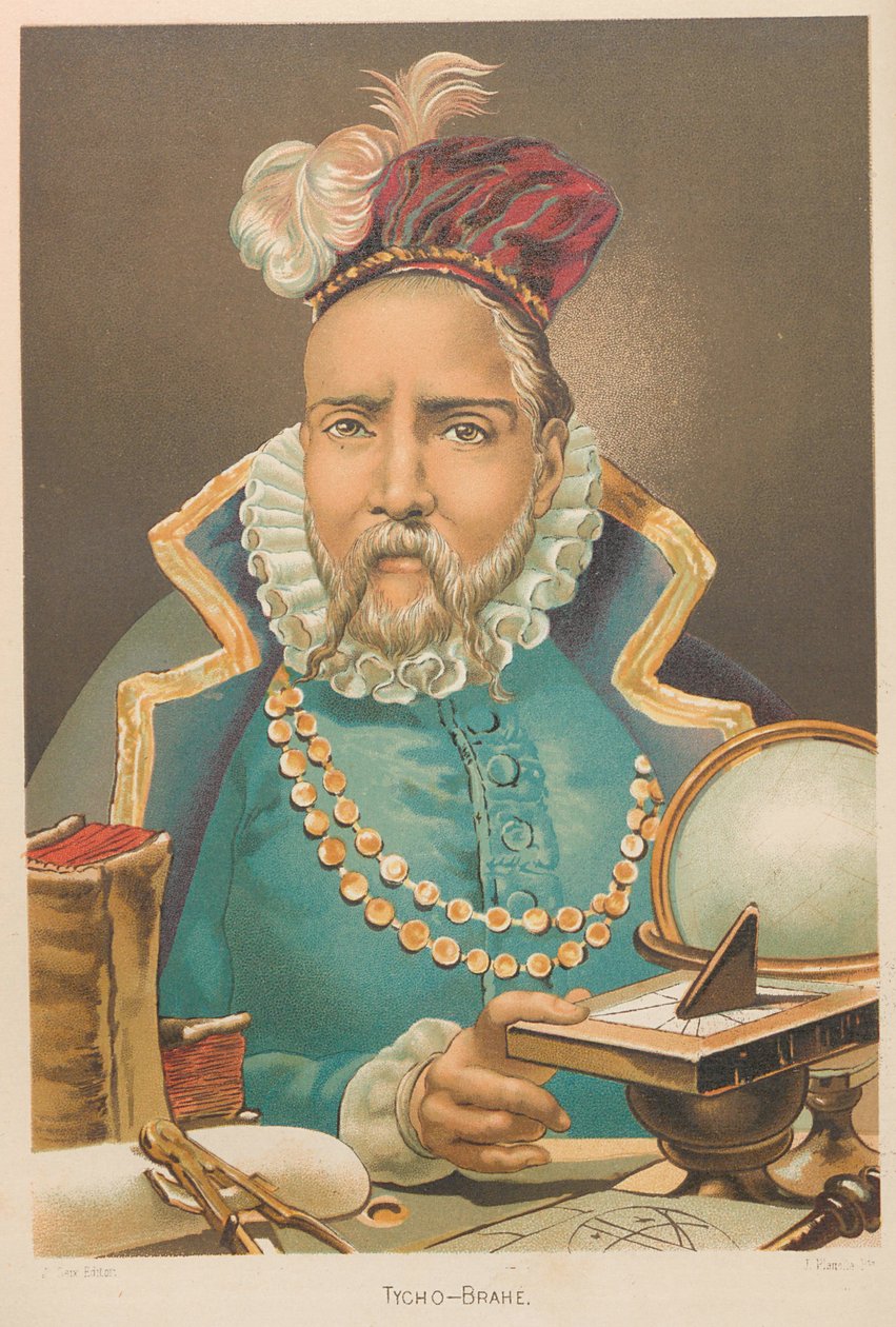 Portret Tycho Brahe 1546-1601, 1879. autorstwa Juan Planella y Rodríguez