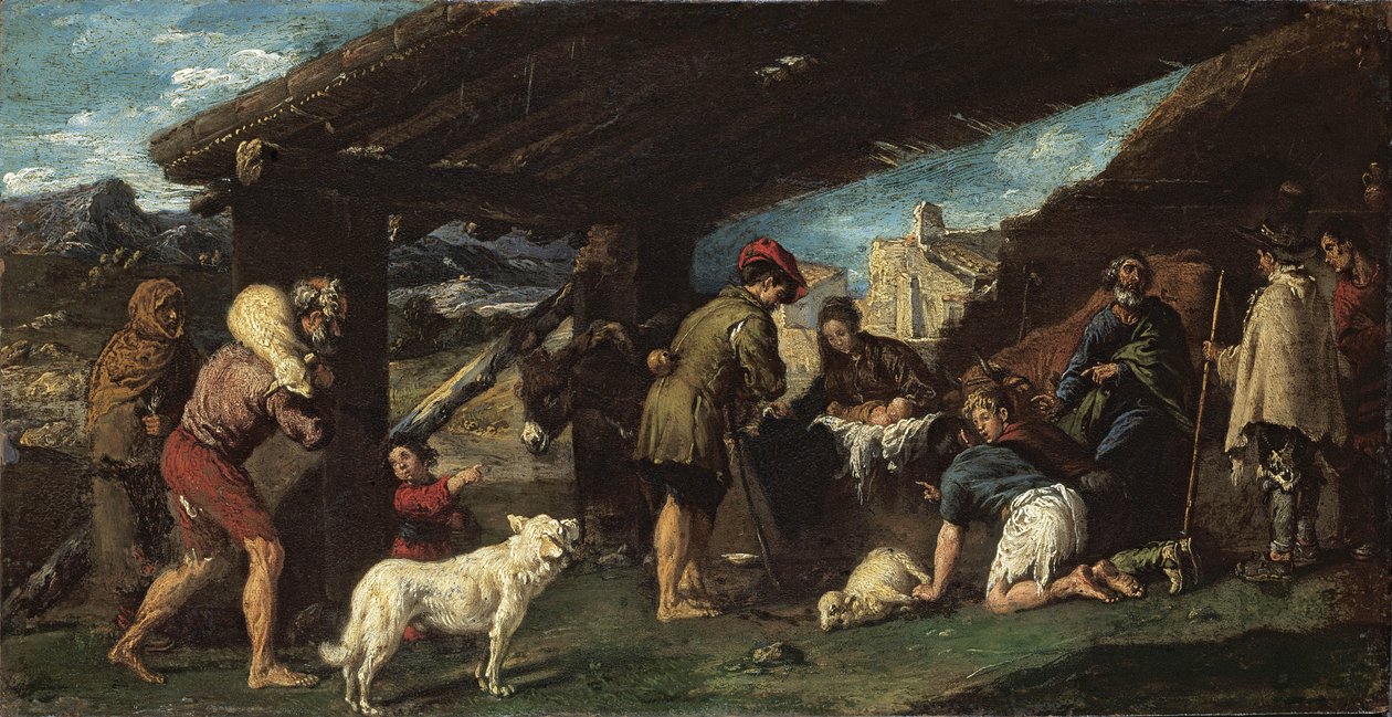 Adoracja pasterzy, ok. godz. 1620 autorstwa Juan Ribalta