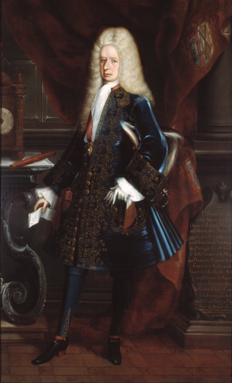 Portret wicekróla księcia Linares autorstwa Juan Rodríguez Juárez