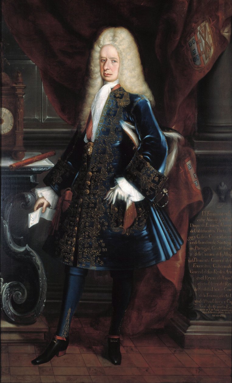 Portret wicekróla księcia Linares autorstwa Juan Rodríguez Juárez