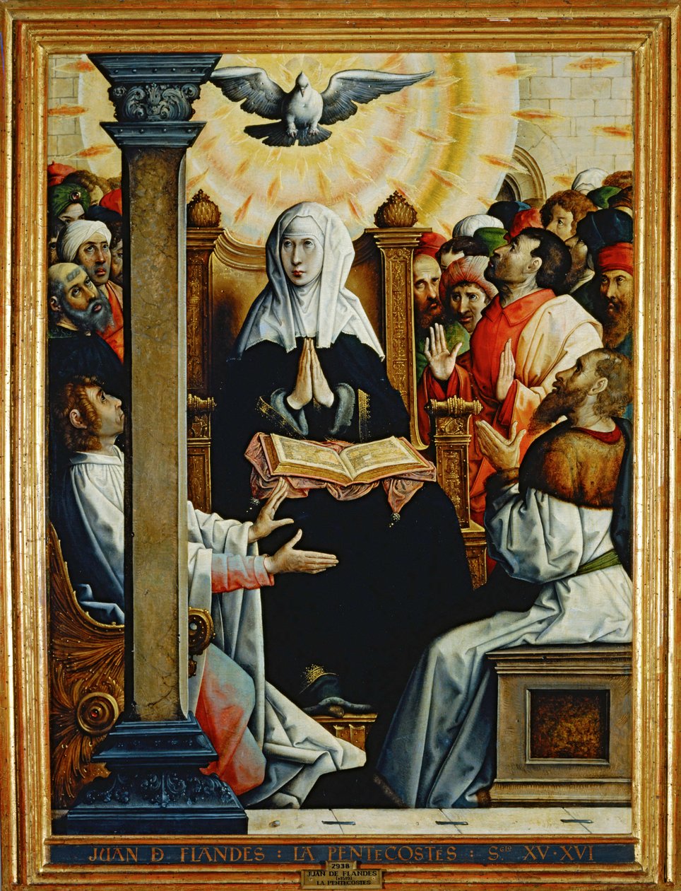 Zesłanie Ducha Świętego ... autorstwa Juan de (attr. to) Flandes