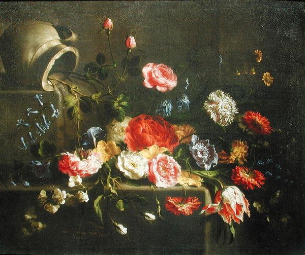 Kwiaty spadające z dzbana, 1665 autorstwa Juan de Arellano