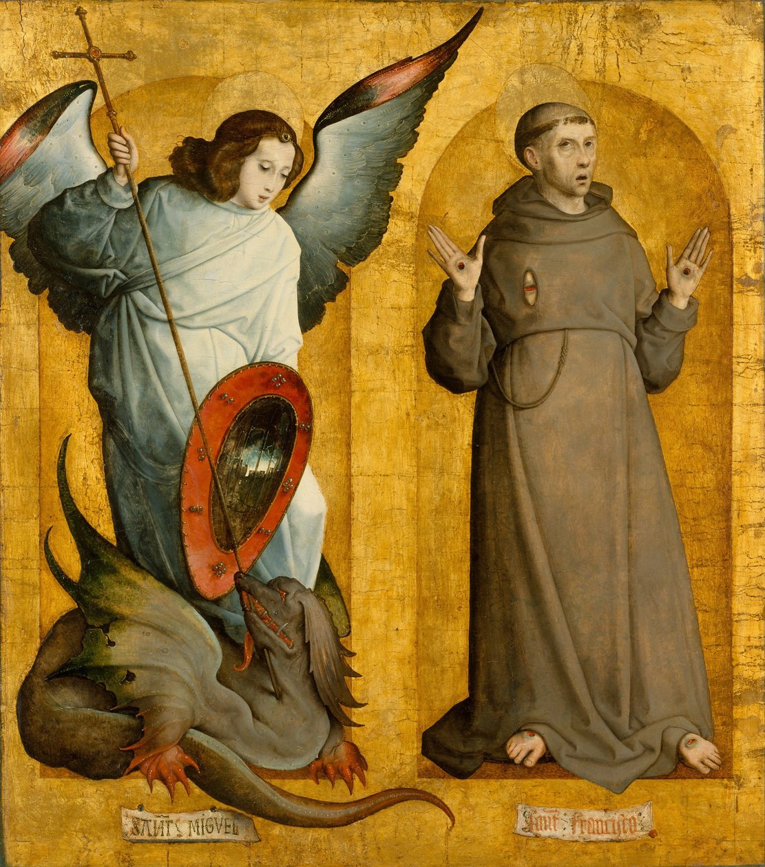 Michała Archanioła i św. Franciszka autorstwa Juan de Flandes
