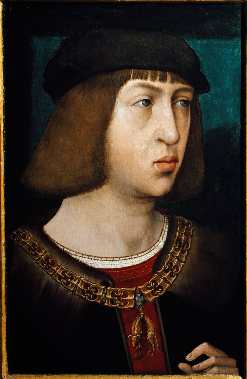 Portret króla Kastylii Filipa I (Filip Habsburga zwany Filipem Pięknym) autorstwa Juan de Flandes