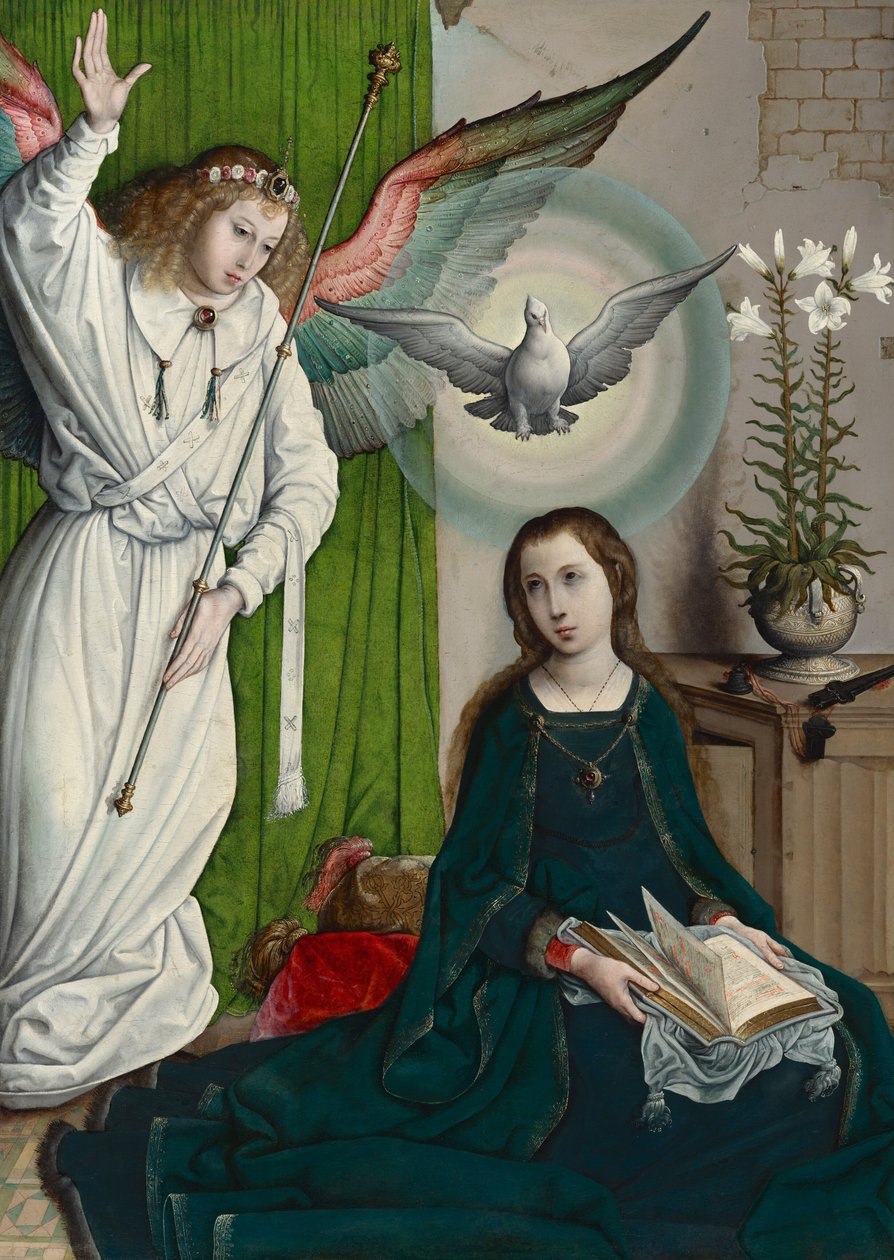 Zwiastowanie, ok. 1508-1519 (olej na płycie) autorstwa Juan de Flandes