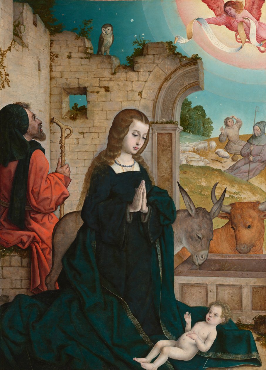 Narodzenie Chrystusa autorstwa Juan de Flandes