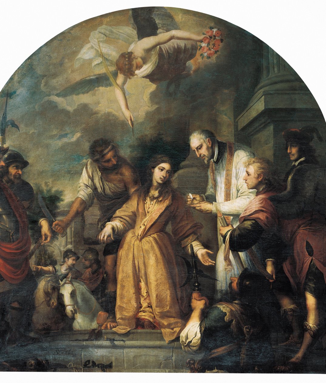 Ostatnia Komunia św. Agaty autorstwa Juan de Sevilla Romero y Escalante