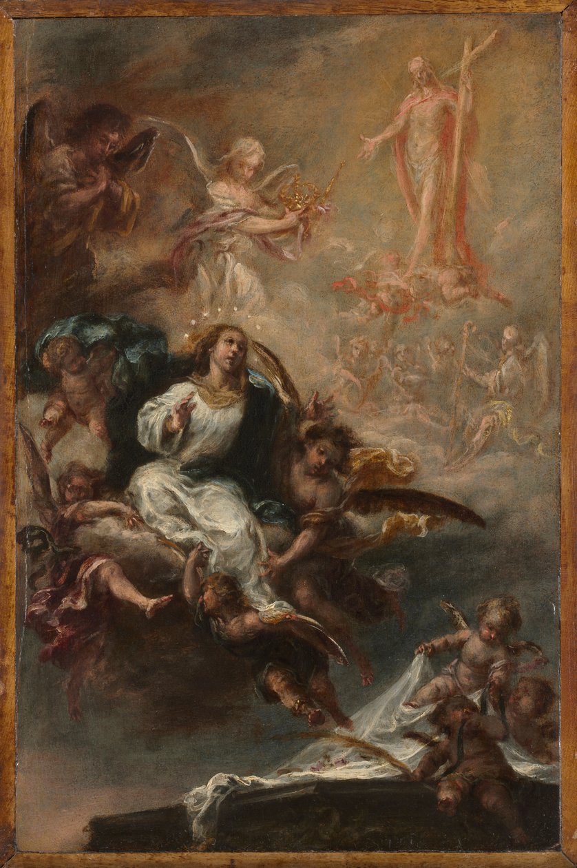 Studium do „Wniebowzięcia Najświętszej Maryi Panny” dla San Augustín, Sewilla autorstwa Juan de Valdes Leal