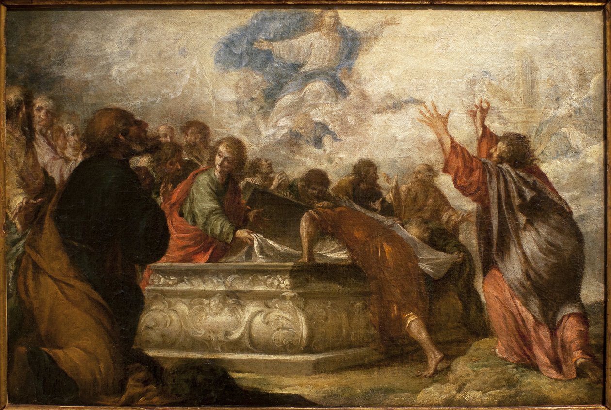 Wniebowzięcie Najświętszej Maryi Panny. Obraz Juana de Valdes Leal (1622-1690), olej na płótnie, ok. 1680. Muzeum Sztuk Pięknych w Sewilli, Hiszpania. autorstwa Juan de Valdes Leal