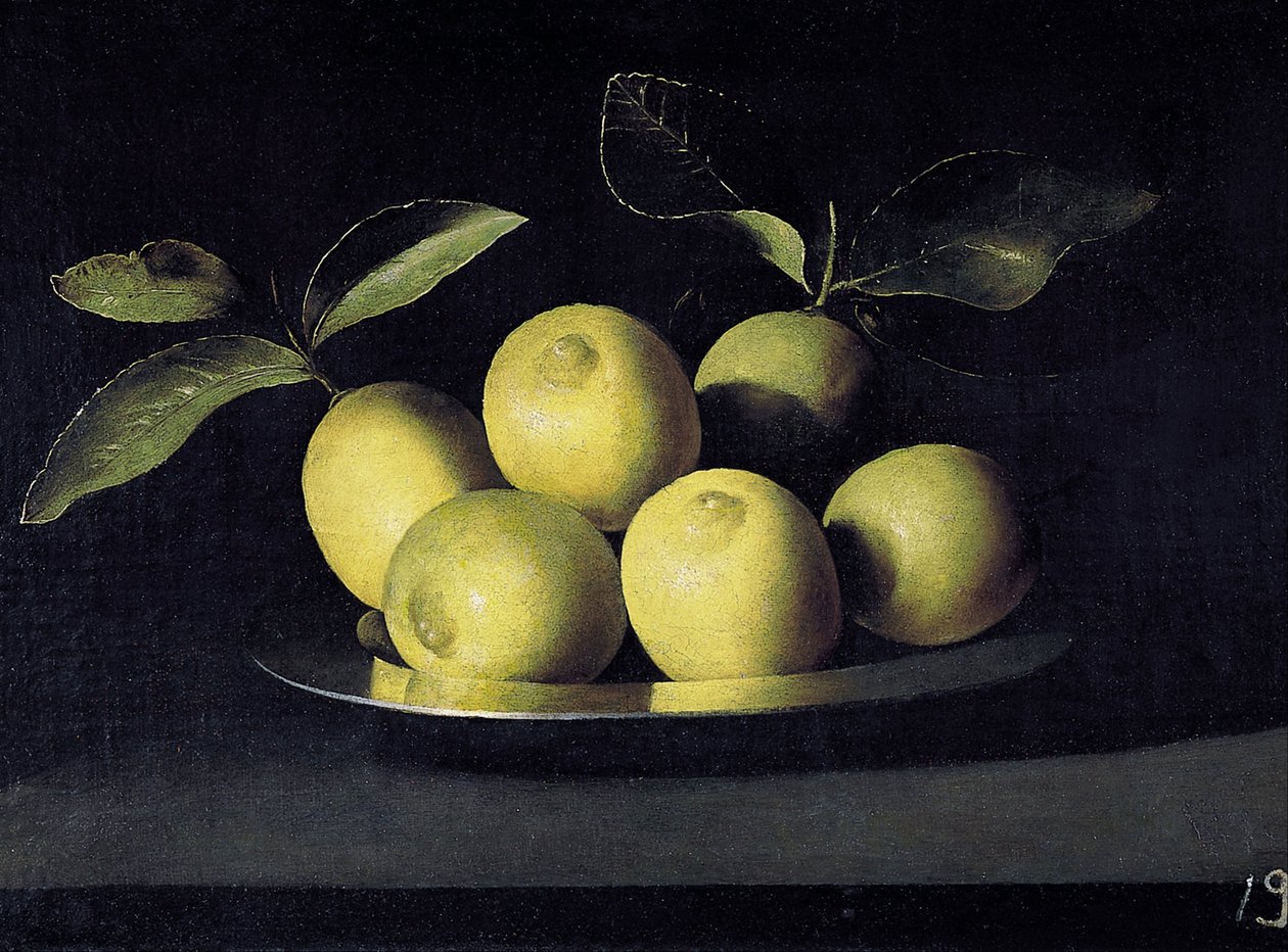 Martwa natura z cytryn autorstwa Juan de Zurbaran
