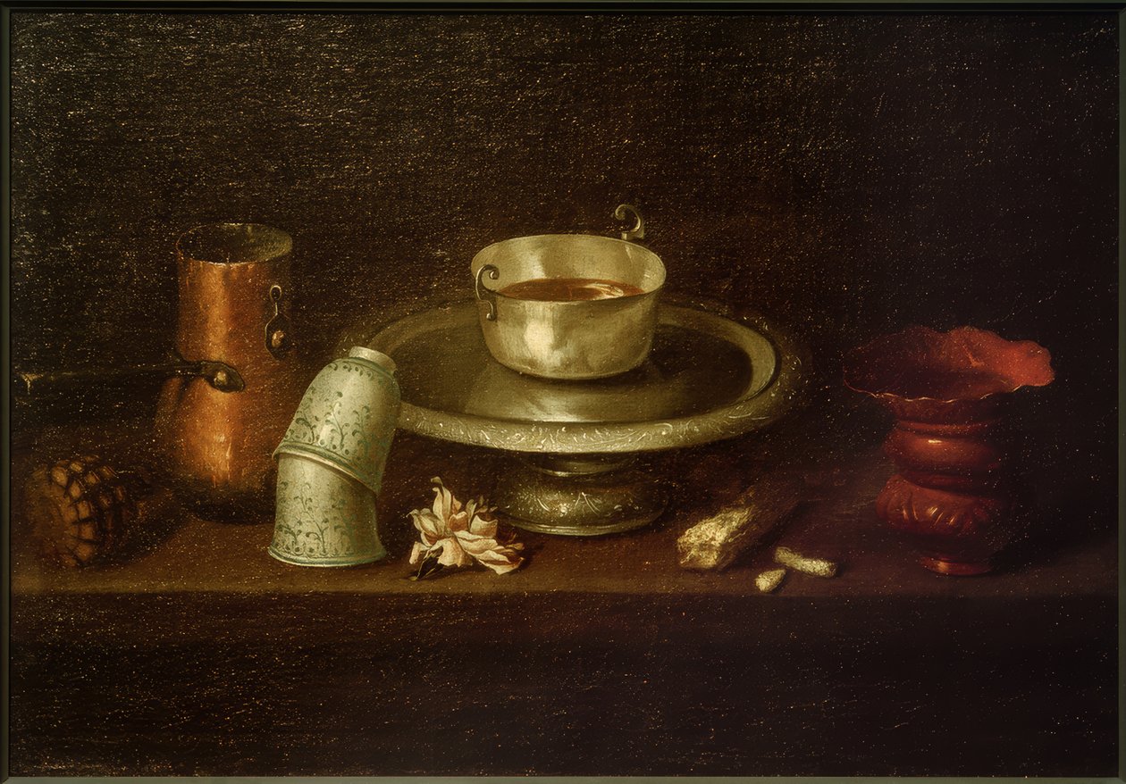 Martwa natura z filiżanką kakao autorstwa Juan de Zurbaran