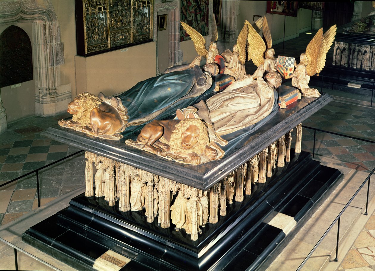 Grób Jana Nieustraszonego (1371-1419) i Małgorzaty Bawarskiej (1376-1434), księcia i księżnej Burgundii, 1444-70 autorstwa Juan de la Huerta
