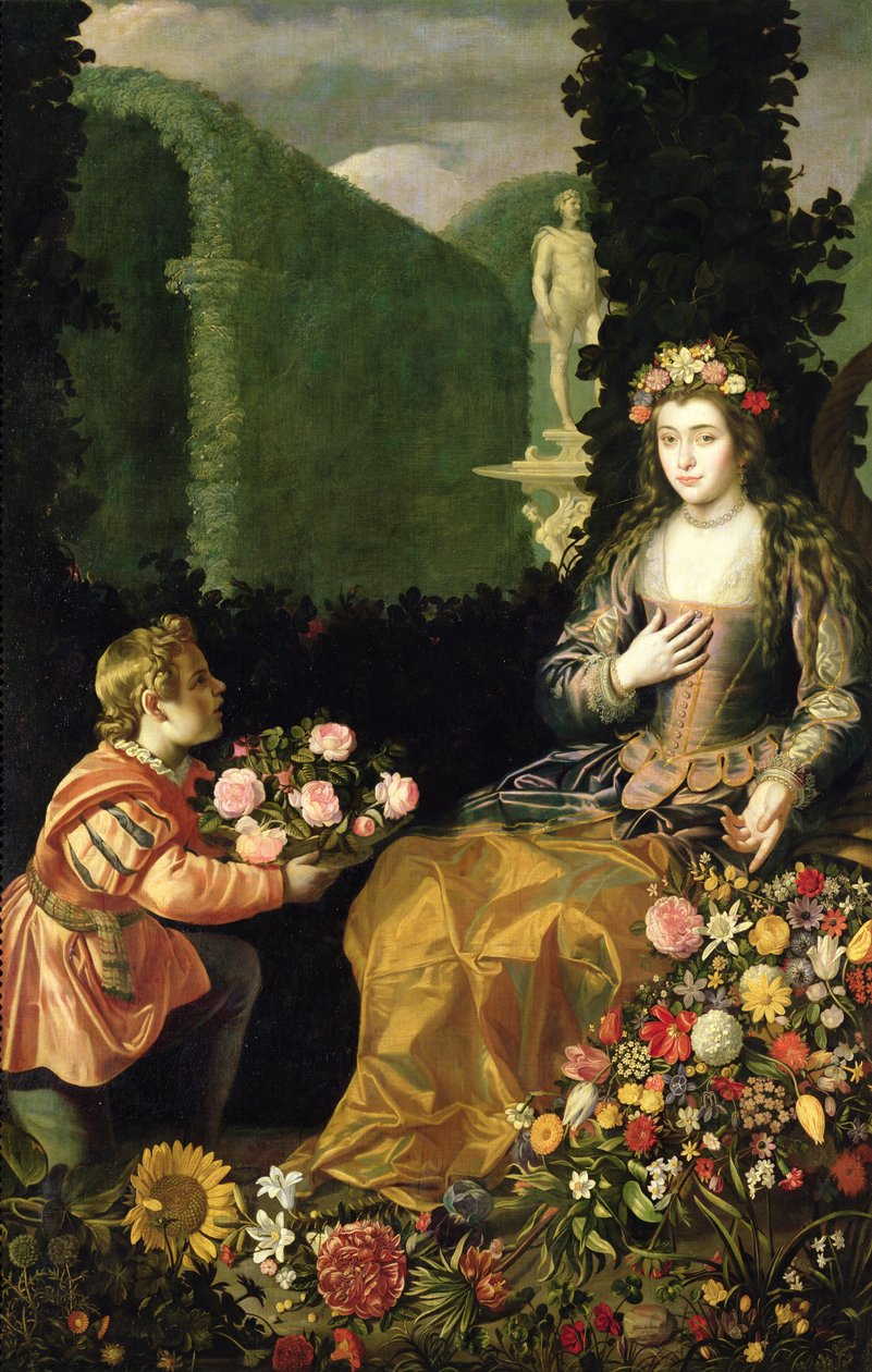 Ofiarowanie dla Flory, 1627 autorstwa Juan der Hamen y van León