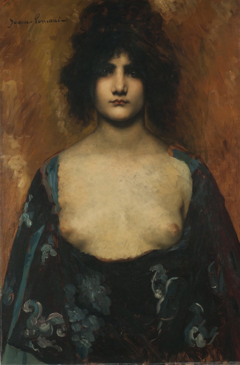 Orientalna dziewczyna, ok. 1890-1895. autorstwa Juana Romani