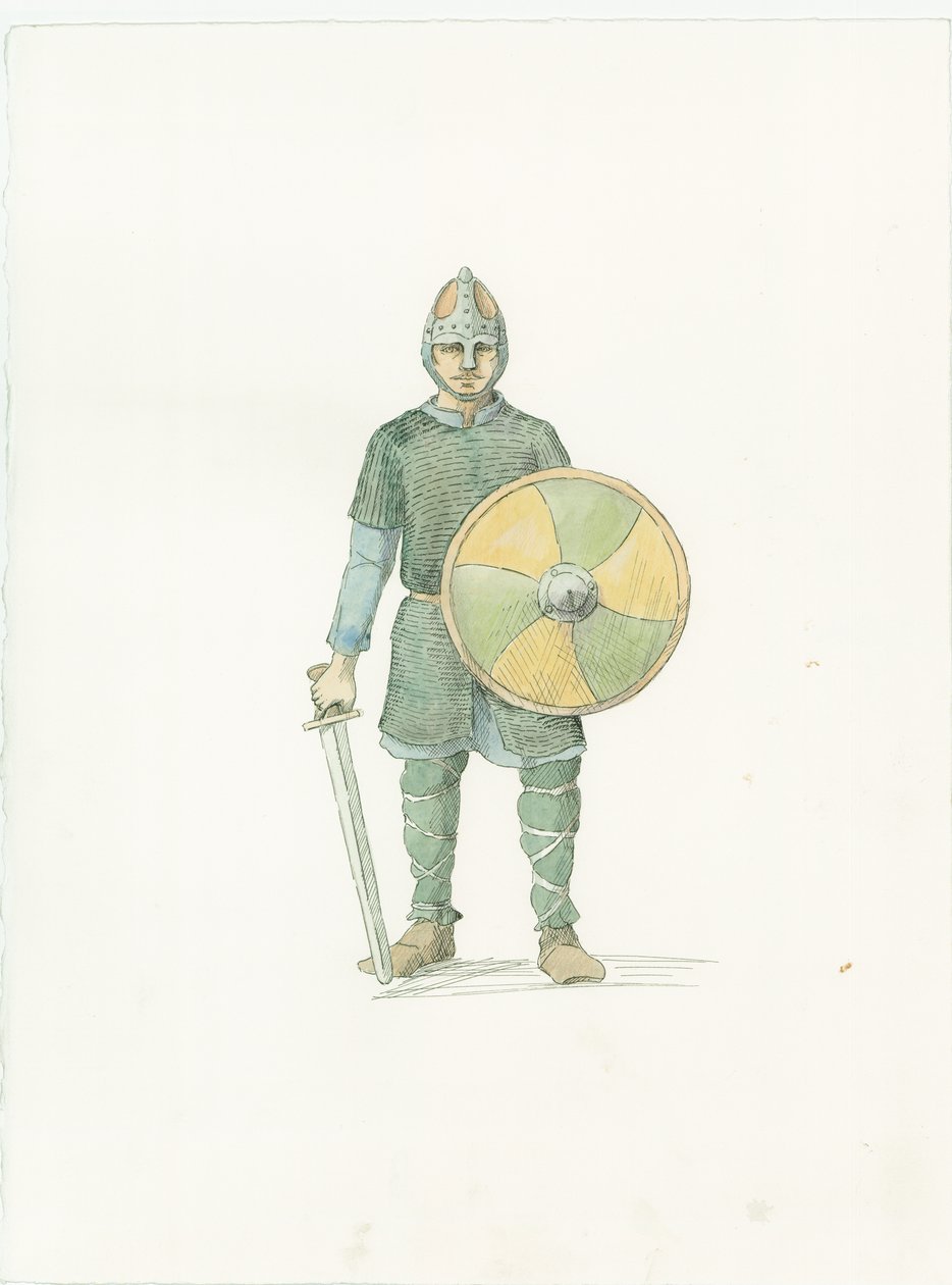 Saksoński fyrdman, ok. 1066 2015 r. autorstwa Judith Dobie