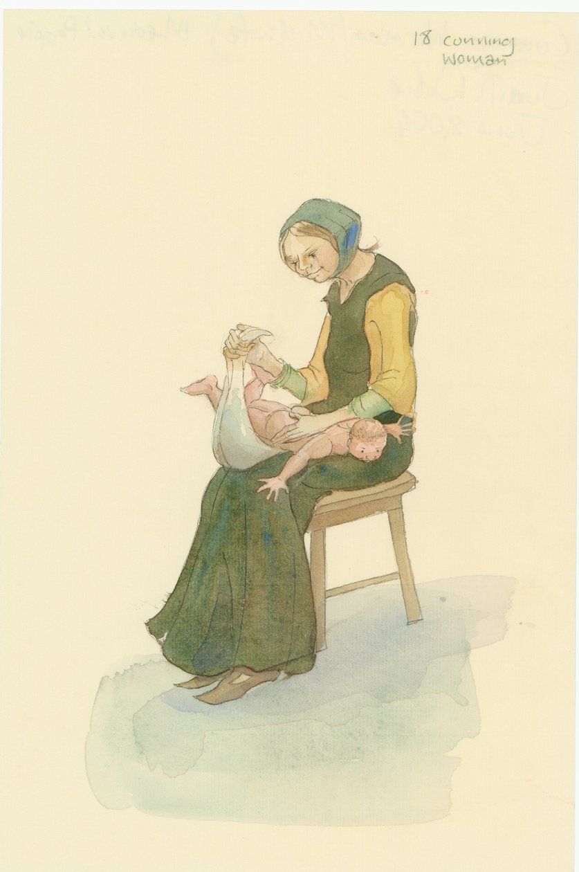 Średniowieczna przebiegła kobieta, znana również jako mądra kobieta, 2004. autorstwa Judith Dobie