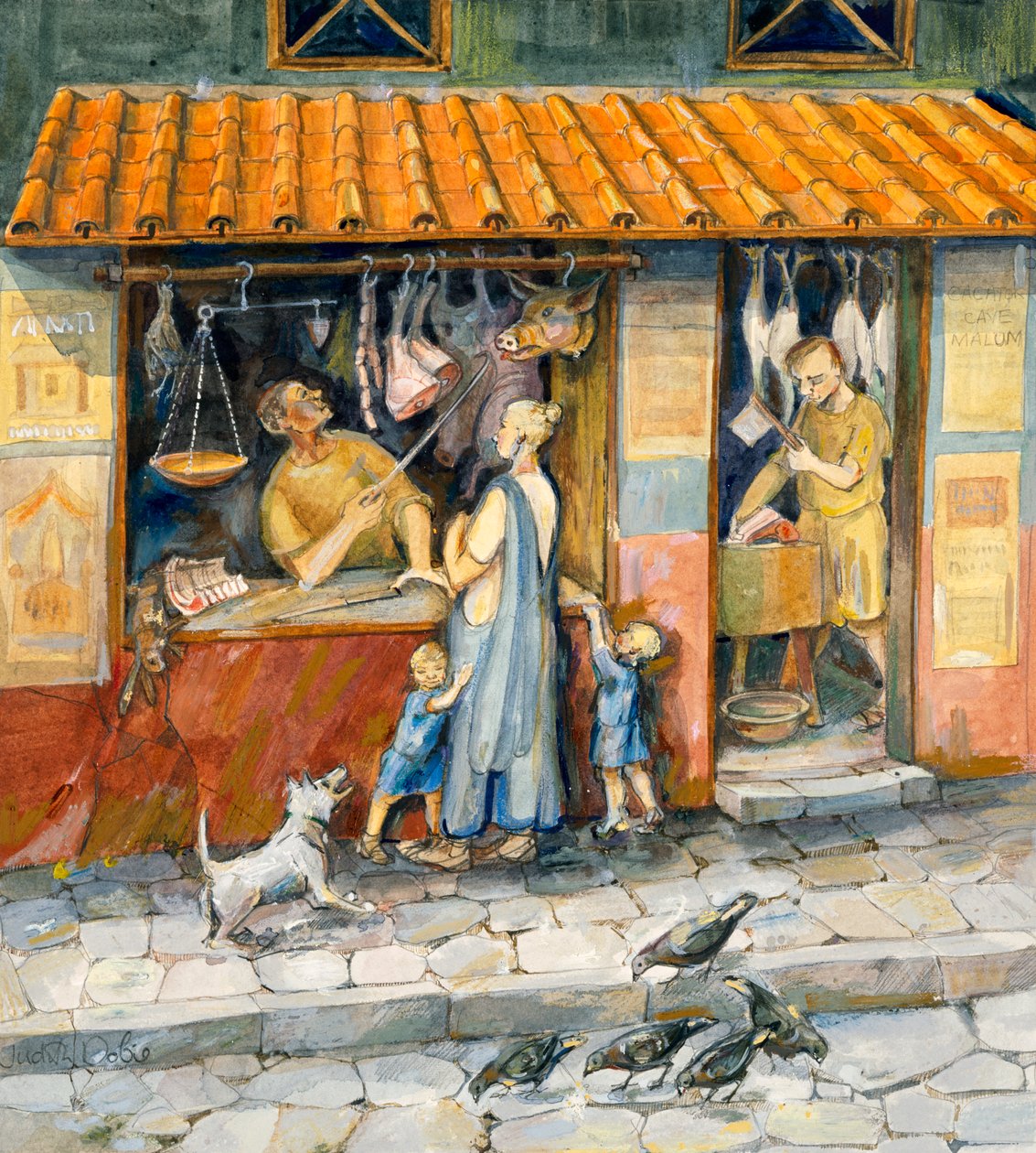 „U rzeźnika”, II-III w., ok. 1990-2010 autorstwa Judith Dobie