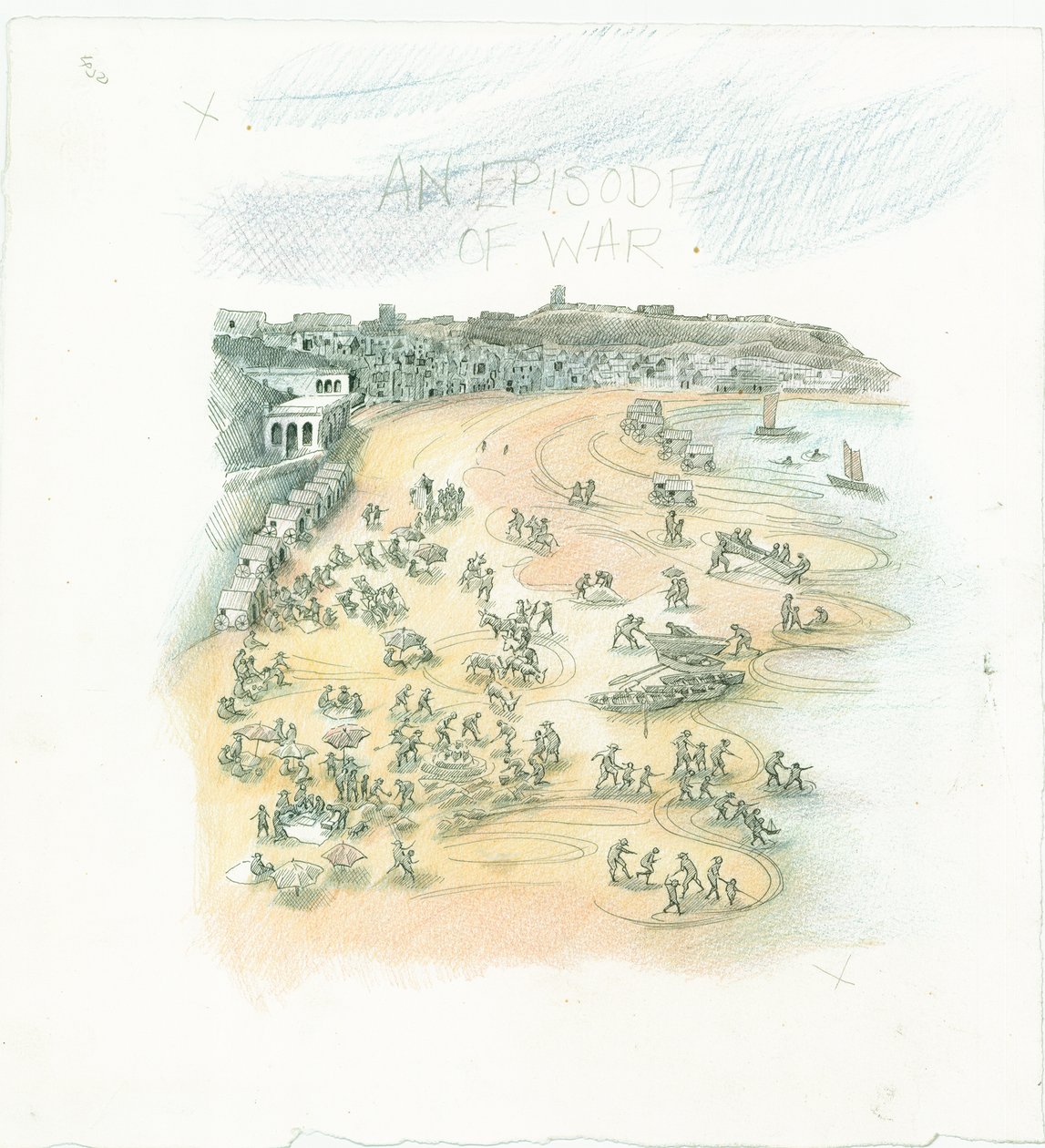 Niemieckie bombardowanie Scarborough, North Yorkshire, 1914 2014. autorstwa Judith Dobie