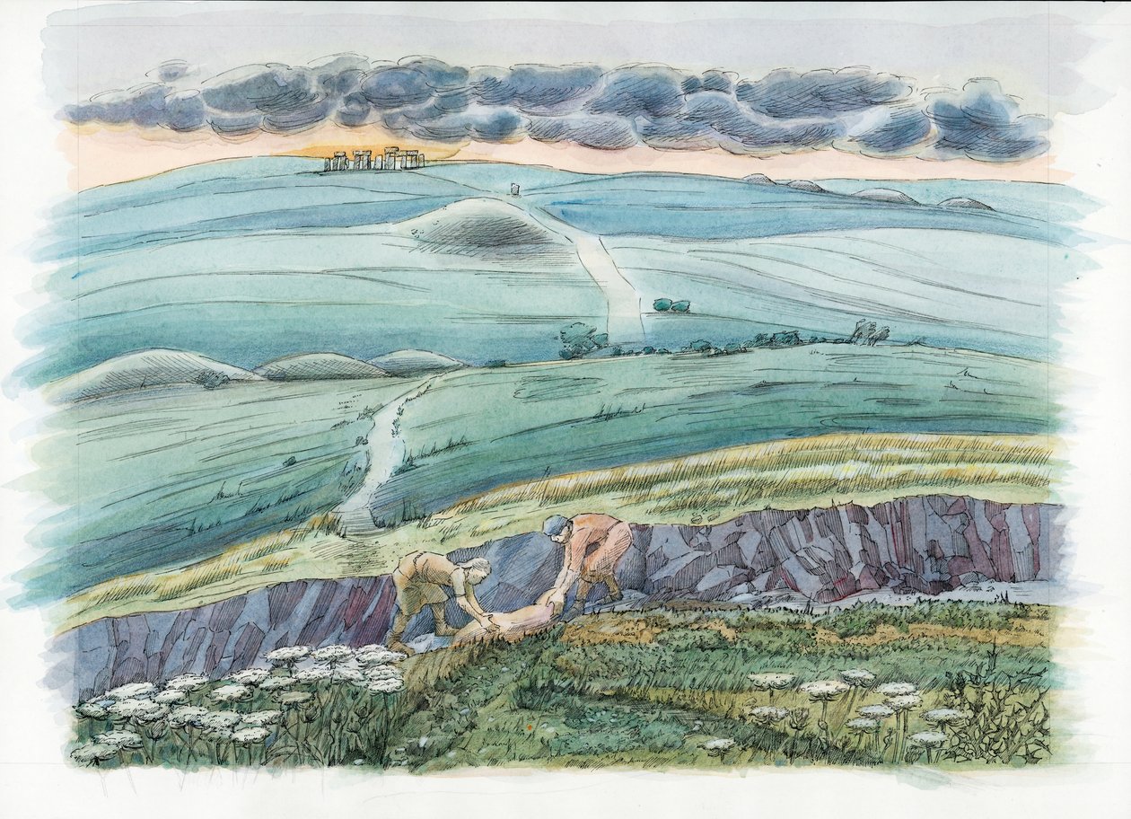 West Amesbury Farm, Stonehenge Road, West Amesbury, Wiltshire, 2016 r. (zdjęcie) autorstwa Judith Dobie
