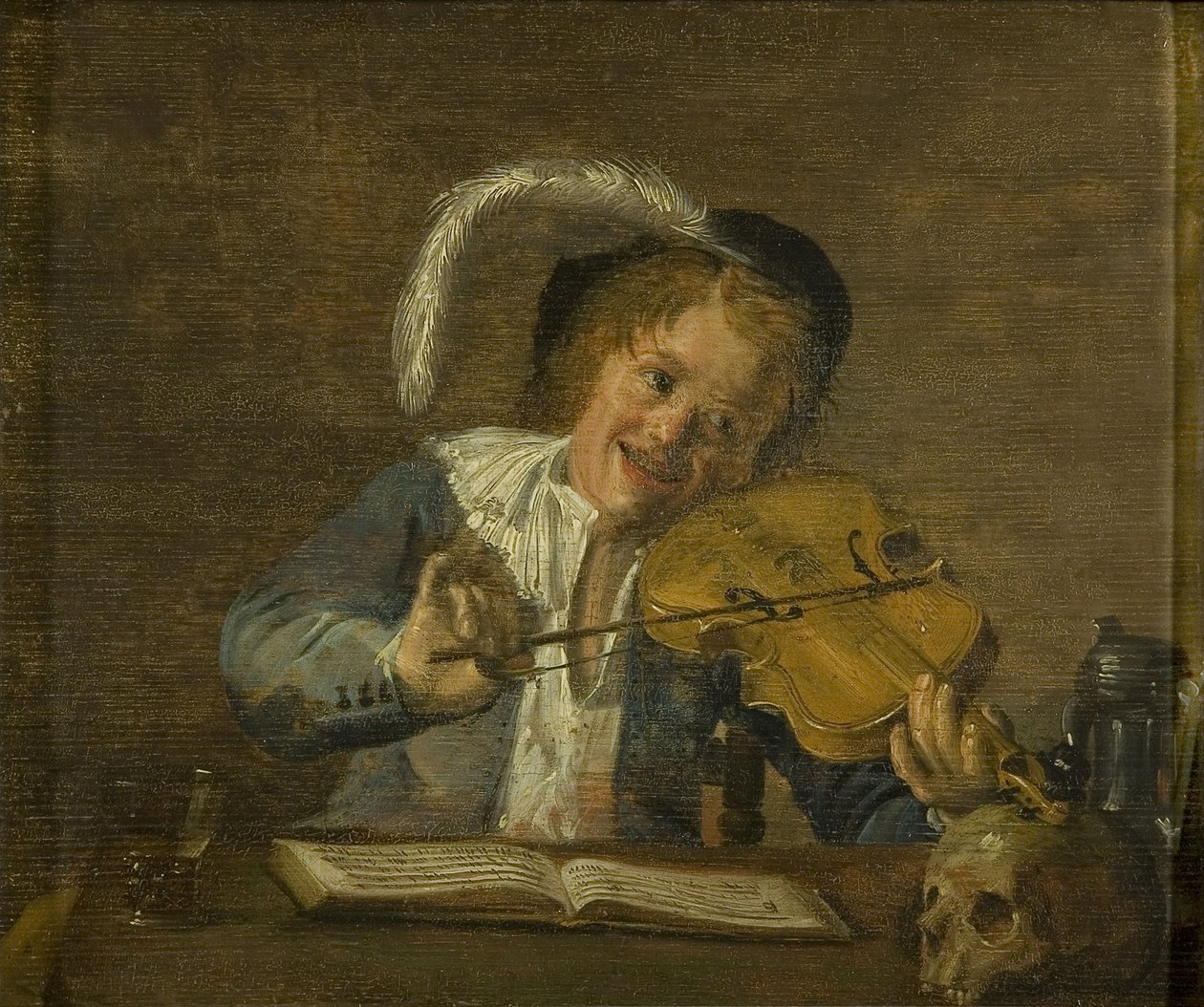 Chłopiec muzyk (olej na desce, dąb) autorstwa Judith Leyster